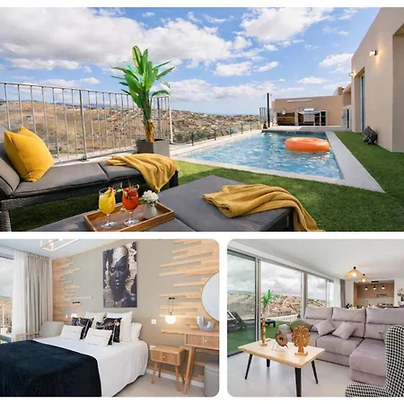 Trilux, Infinity Pool, Jacuzzi, Bbq Salobre (Gran Canaria)
